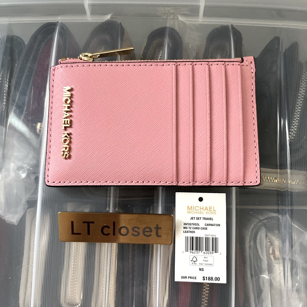 Michael Kors Pink Card Holder Wallet